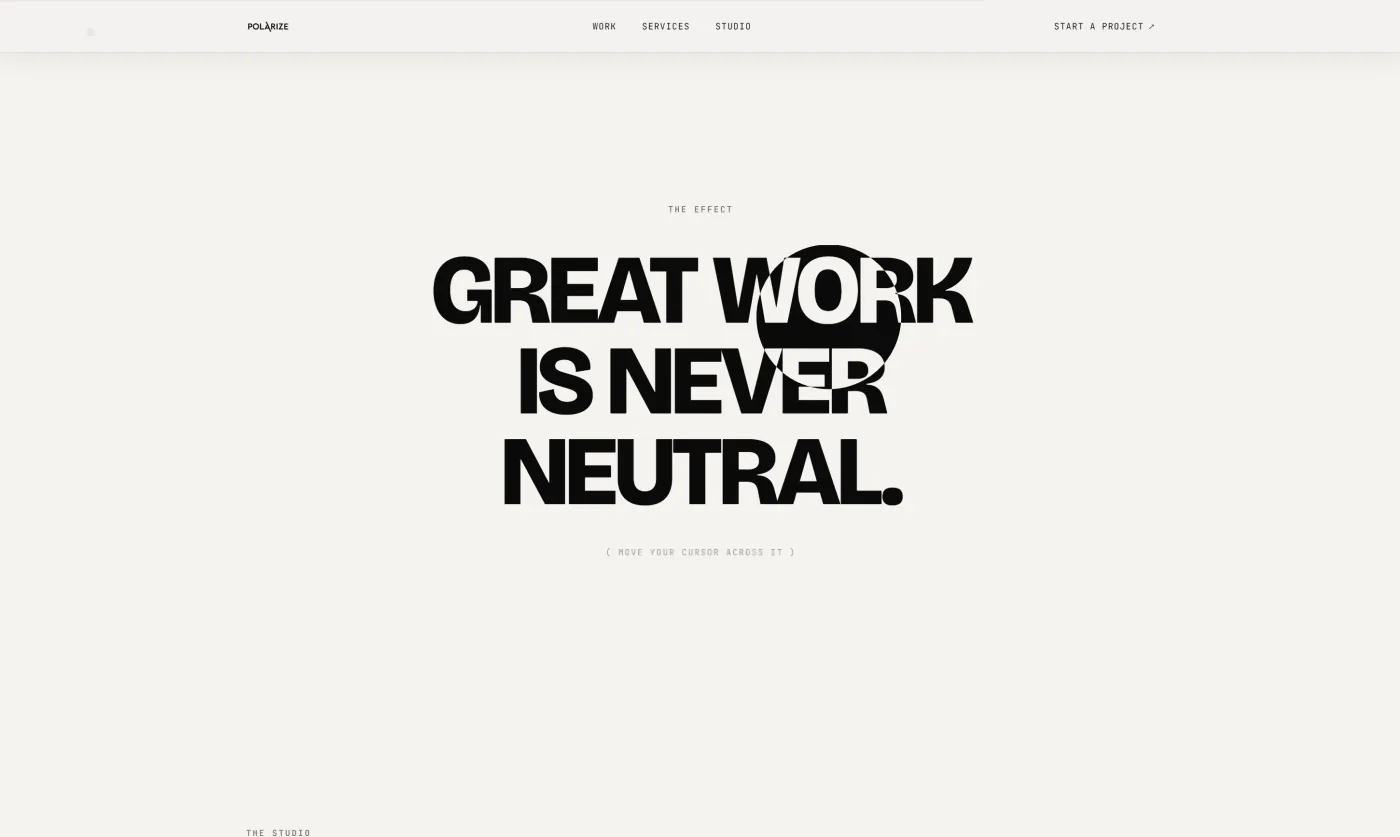 The Polarize Ltd website, a UK software and AI consultancy